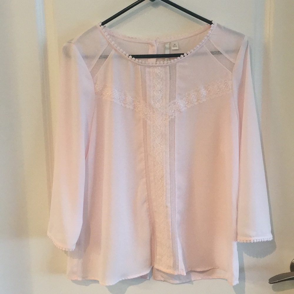 Lauren Conrad Light Pink Blouse